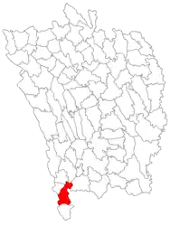 Location in Vaslui County