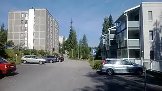 Apartment buildings in the Myllyjärvi neighborhood.