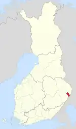 Location of Tuupovaara in Finland