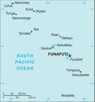 Image 6A map of Tuvalu. (from History of Tuvalu)