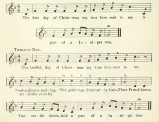 "[R]ecorded about 1875 by a lady of Providence, RI, from the singing of an aged man."