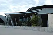 Melbourne Exhibition Centre two roofs view from north to south