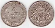 2 lats coin