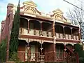Lascelles Terrace, Ballarat (c. 1875). Regional Victorian terraces were often greatly influenced by the Melbourne style, as shown in this pair of terraces.