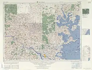 Map including some islands in the western part of present-day Haidao Township (AMS, 1954)