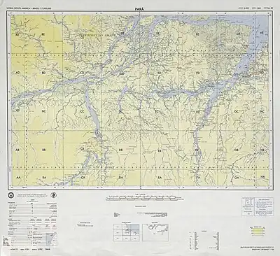 map of the mouth of the Amazon