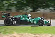 Tyrrell 012 painted in its Benetton livery of 1983