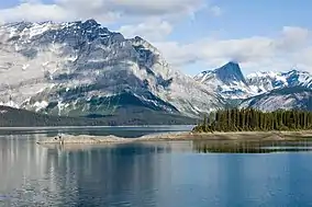 Upper Kananskis Lake and Mount Lyautey