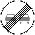 End overtaking prohibition