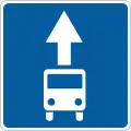 Lane for buses begins (2002–2021)