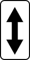 Above sign indicating where no stopping and parking in both directions