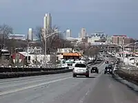 US 9 north as it approaches Albany