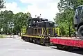 GE 80-Ton moving cars at the Fort Eustis Railhead operated by Utility Rail.