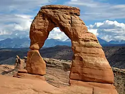 Delicate Arch, an iconic natural arch