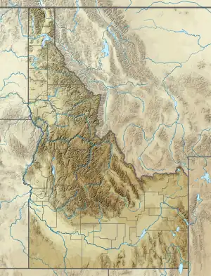 Location of Lily Lake in Idaho, USA.