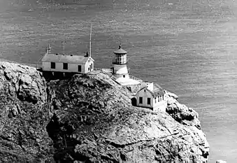 Point Reyes Light Station before automation (undated USCG photo).