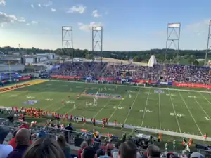 The game's opening kickoff