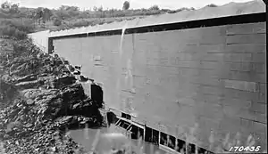 Ashfork-Bainbridge Steel Dam in 1922