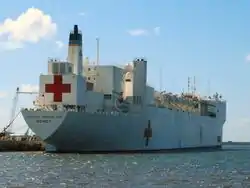 USNS Mercy, a USN hospital ship.