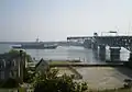 Elrod about to pass through the George P. Coleman Memorial Bridge on the York River, Virginia, Summer 2011