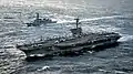 Samidare alongside USS Carl Vinson on 8 March 2017.