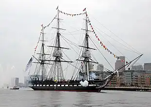 American sailing frigate USS Constitution