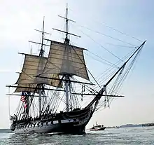 USS Constitution underway