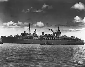 Submarine tender USS Fulton in 1942