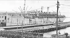 USS Huron in July 1919, shortly before her reconversion into a passenger ship by the Morse company.