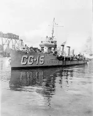 Monaghan in Coast Guard service