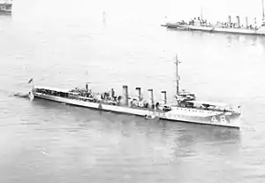 Parker off New York City in May 1921