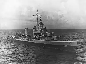 USS Parker (DD-604) at sea, circa 1942