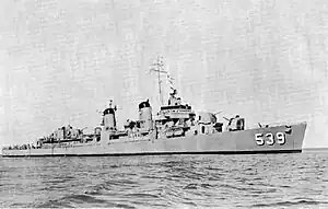 USS Tingey (DD-539) in the 1950s