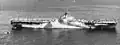 USS Wasp (CV-18) at anchor in Ulithi Atoll on 8 December 1944