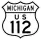 US Highway 112 marker