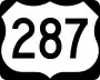 Business U.S. Highway 287 marker