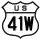 U.S. Route 41W marker