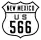 U.S. Highway 566 marker