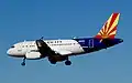 Airbus A319 in Arizona state livery