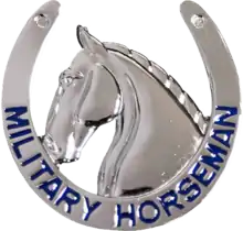 Military Horseman Identification Badge