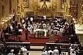 U.S. Navy Band performs in the Basilique-Cathédrale Notre-Dame de Québec as part of the closing ceremonies of the 10th annual Quebec City International Festival of Military Bands