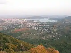 View of Udaipur city from the Monsoon Palace