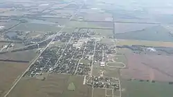 Aerial photograph of Udall in 2015