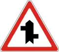 Staggered crossroads with first on right