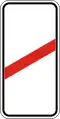 Countdown beacon to railroad crossing on right side of road (80 meters to crossing)