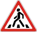 Pedestrian crossing ahead