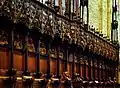 The choir stalls