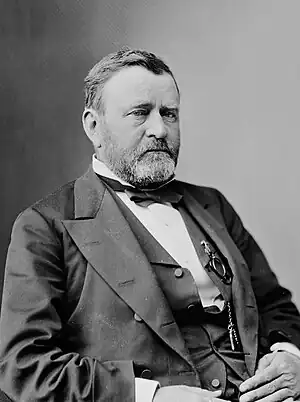 Black and white photo of President Ulysses S. Grant