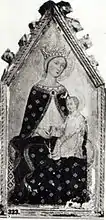 Madonna with Child (triptych), 14th century. Stolen in WWII.