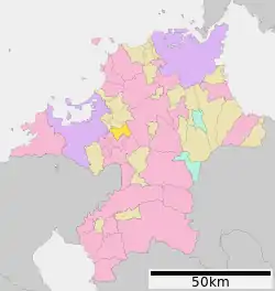 Location of Umi in Fukuoka Prefecture